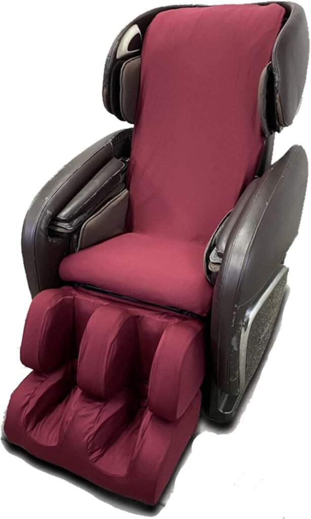 EVURU Massage Chair Cover Protector, Zero Gravity Chair Covers, Full All Body Shiatsu Single Recliner Chair Dustproof Cover, Covers for Cat and Dog Scratch Proof (Red, Full Body)
