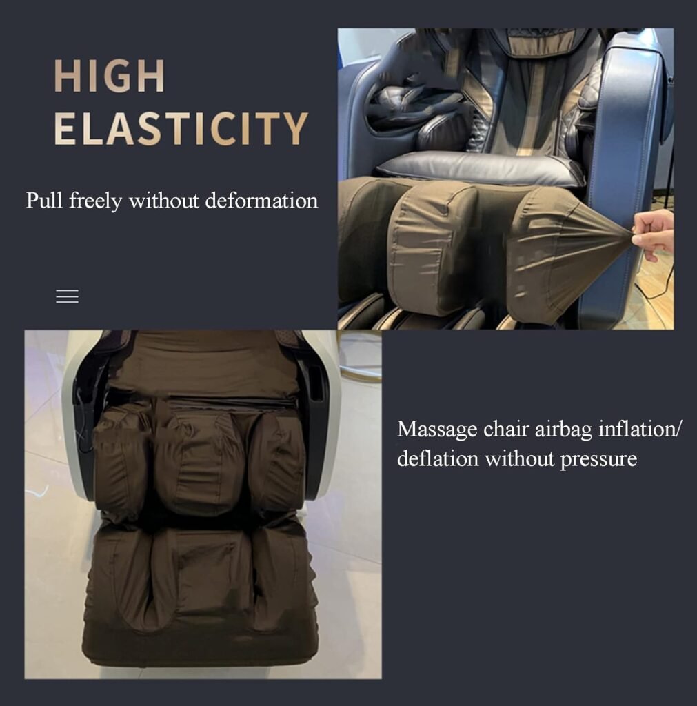 FBKPHSS Full Body Massage Chairs Recliner Cover, Zero Gravity Chair Cover Scratch Resistant Washed Stretch Cloth Furniture Dustproof Covers Fits Most Massage Chairs,Khaki,Full Body