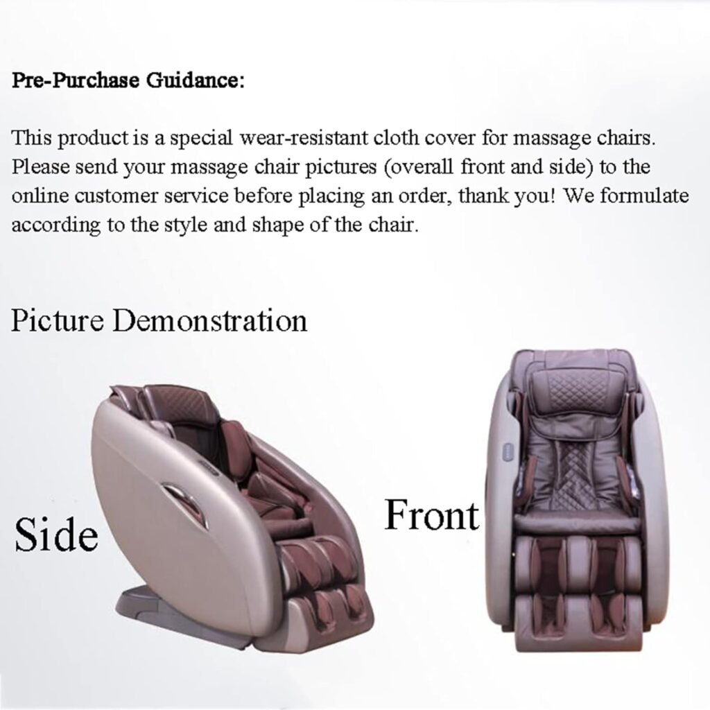 FBKPHSS Full Body Shiatsu Massage Chair Cover, Zero Gravity Massage Chair Cover Wear-Resistant Universal Dust Cover for Chivas Regal Massage Chair,Red,upper body