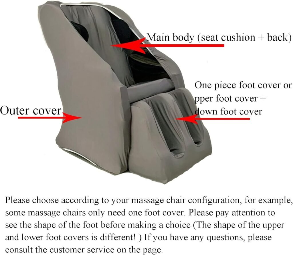 Fbkphss Massage Chair Cover Full Body Shiatsu Massage Chair Protective Cover Washable Stretch Fabric Dustproof Massage C 1 1024x891