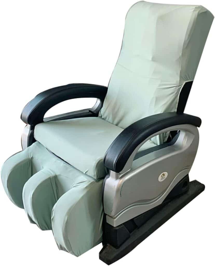 Full Body Shiatsu Zero Gravity Single Recliner Chair Cover Wear-Resistant Sweat-Resistant and Wear-Resistant Slipcovers for Protecting Massage Chairs,Black,Package 2