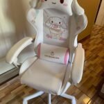 Gaming Chair Adults Gaming Chair Girls Cute Computer Leather Armchair Office Home Swivel Lifting Adjustable Chair 4 150x150