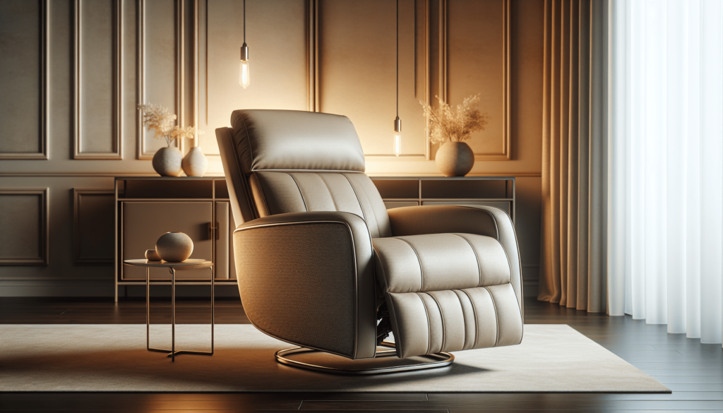 GIA Swinging Recliner Chair Massage Heated Sofa with USB Ports,2 Cup Holders and Side Pockets, Brown