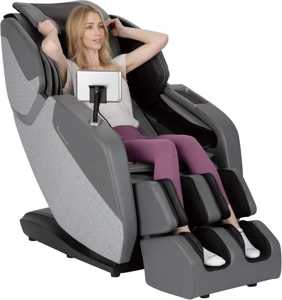 Human Touch WholeBody Rove Massage Chair – S  L Track, Full-Body Stretch Massage with Foot and Calf, Wellness Programs, Dual Lumbar Heat - Tablet Remote and Wireless Charger – 5 Year Warranty – MOON