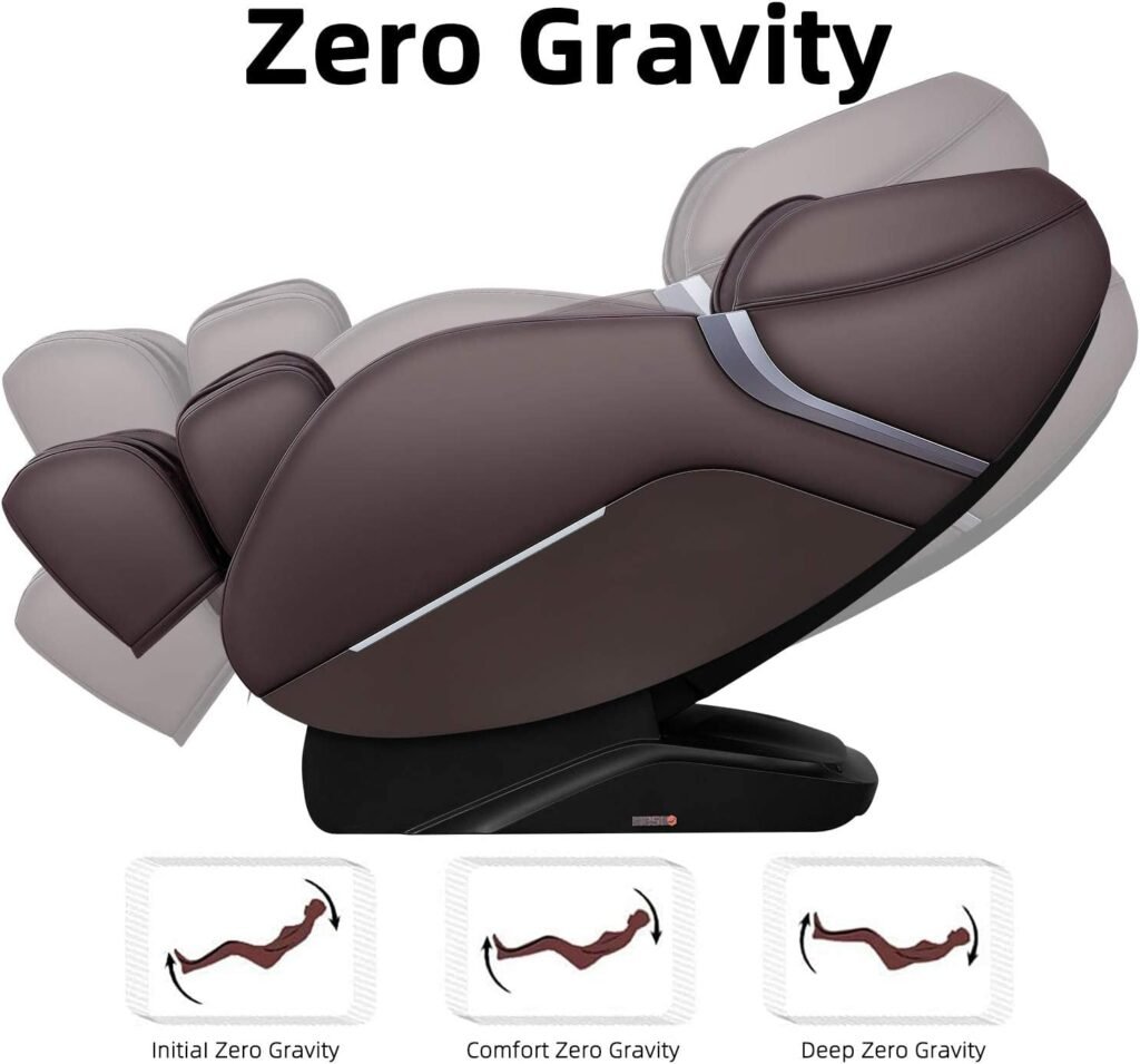 iRest 2024 SL Track A303 Massage Chair Recliner, Full Body Massage Chair with Zero Gravity, Airbags, Heating, and Foot Massage (Black)