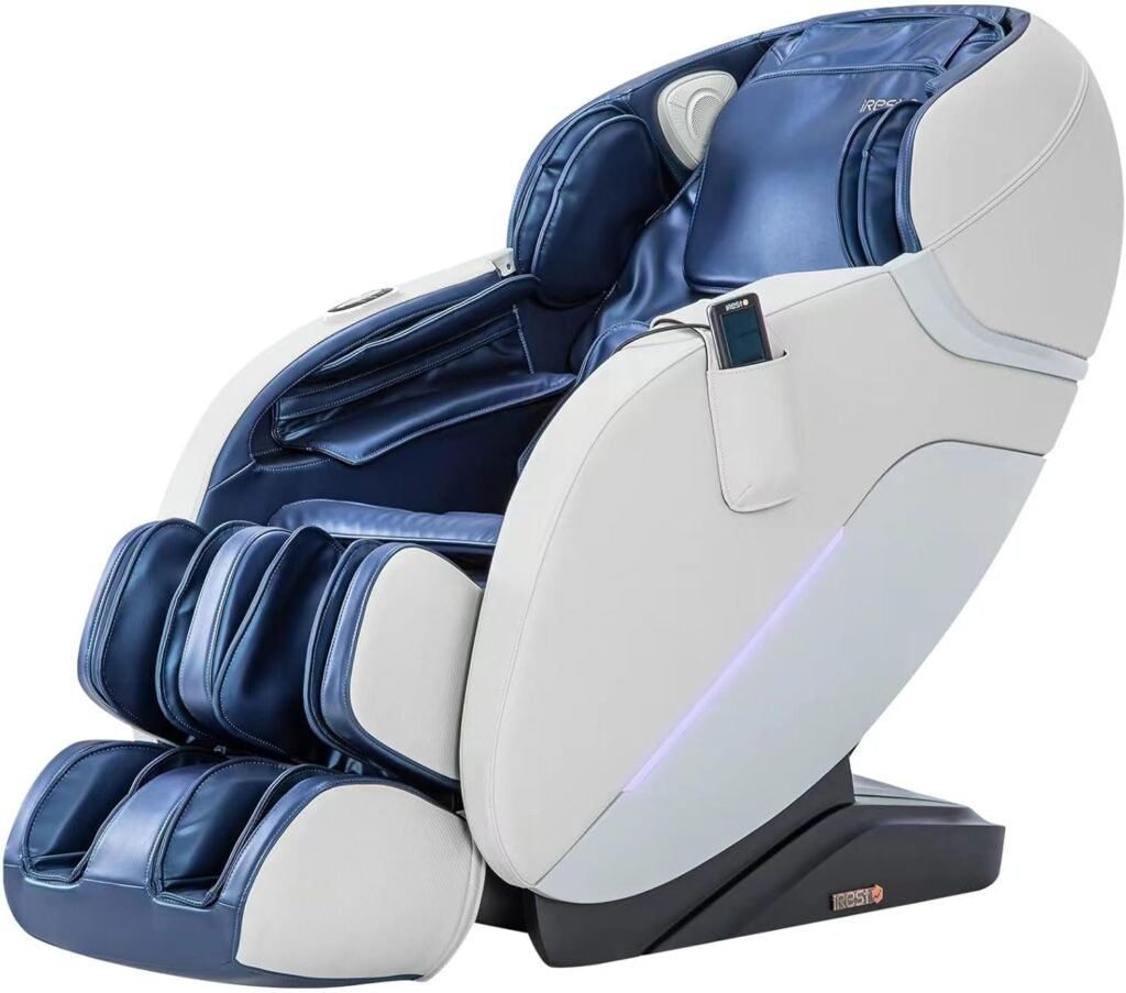 iRest SL Track Massage Chair Recliner, Full Body Massage Chair with Zero Gravity, Bluetooth Speaker, Airbags, Heating, and Foot Massage