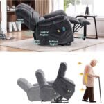 Large Overstuffed Wide Recliner Chairs For Elderly Side Pockets Electric Living Room Recliner Sofa Large Power Lift Elec 2 150x150