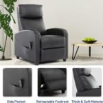 Living Room Recliner Chair Massage Reclining Single Sofa Adjustable Home Theater Seating With Thick Seat Cushion And Hig 2 150x150