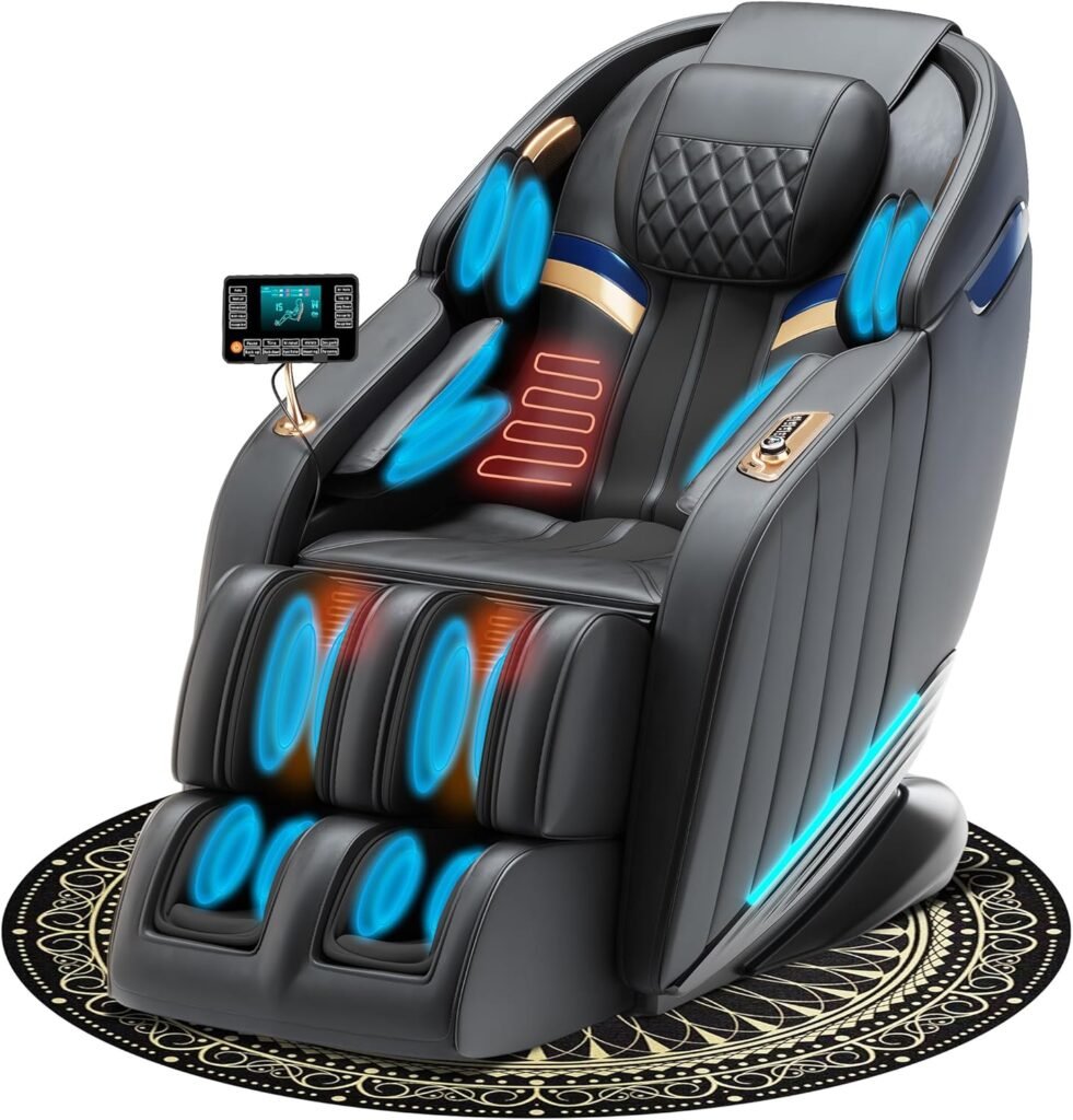 Luxury Massage Chair Full Body Sl Track Zero Gravity Massage Chairs With Mat Back Heating Ai Voice Control Thai Stretch 981x1024