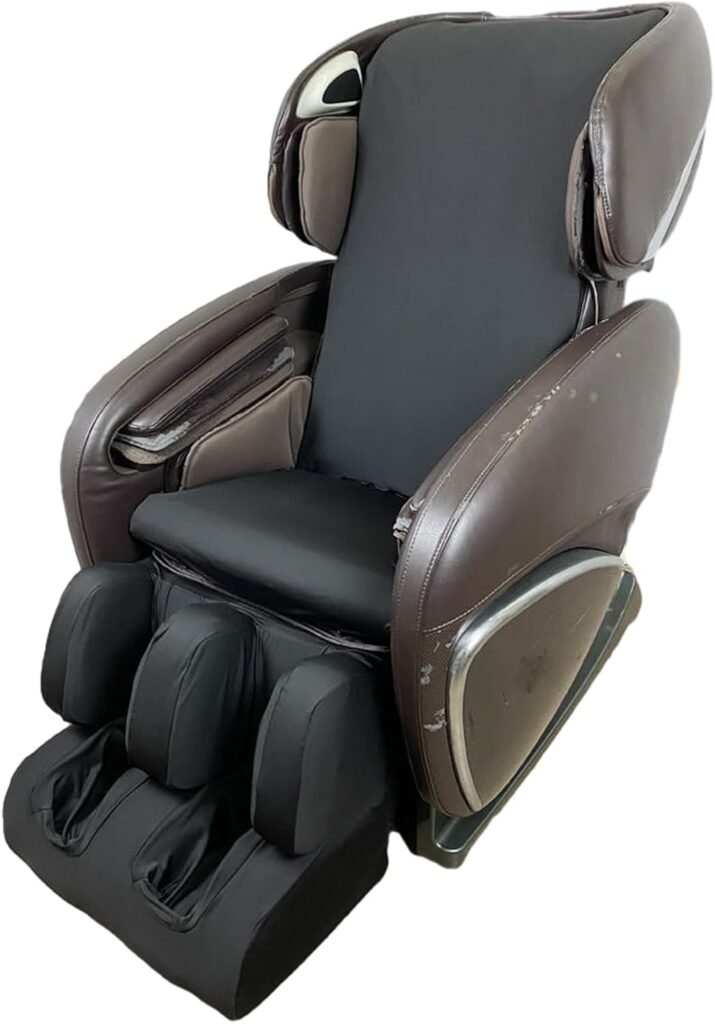 Massage Chair Cover, Full Body Shiatsu Massage Chair Cover Dust Protection Massage Chair Cover Stretch Fabric Zero Gravity Recliner Chair Cover,Black,Full Body