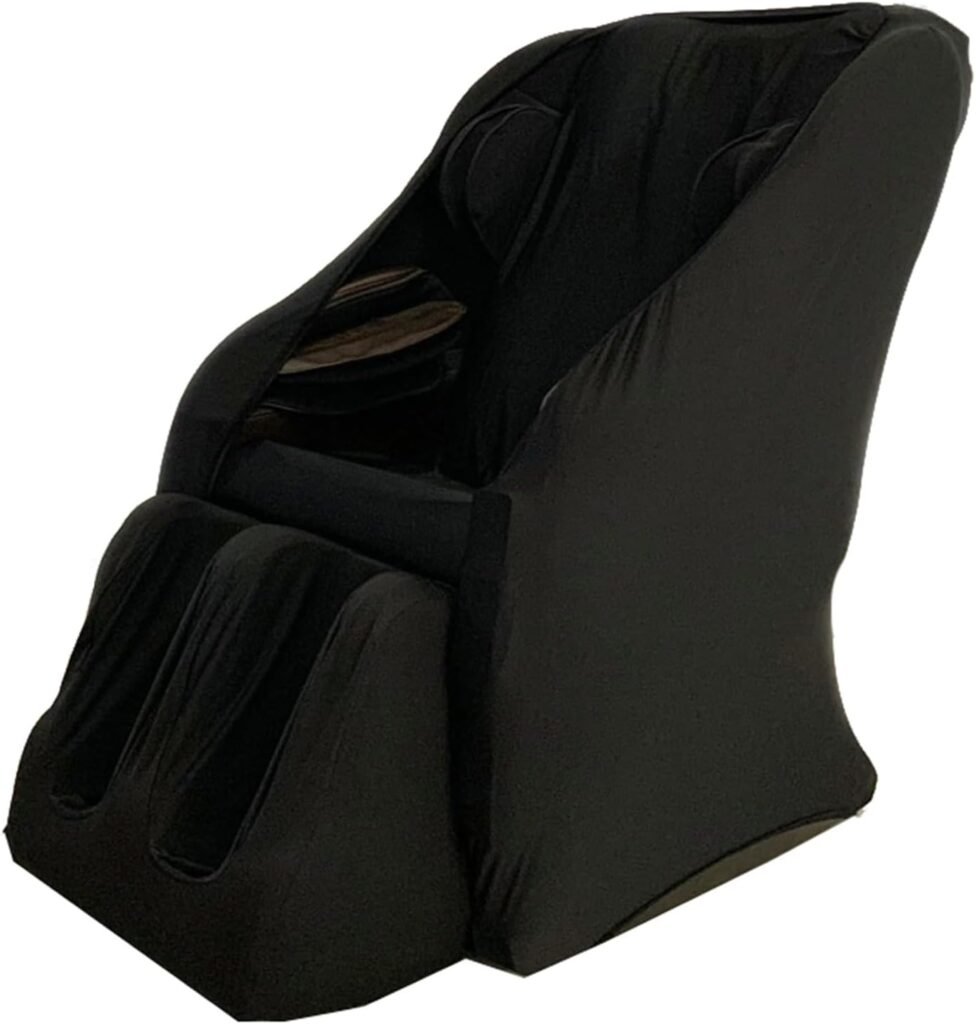 Massage Chair Cover, Full Body Zero Gravity Chair Covers Machine Washable Stretch Fabrics Recliner Wing Chair Slipcovers for All Types of Massage Chairs,Black,Package 1