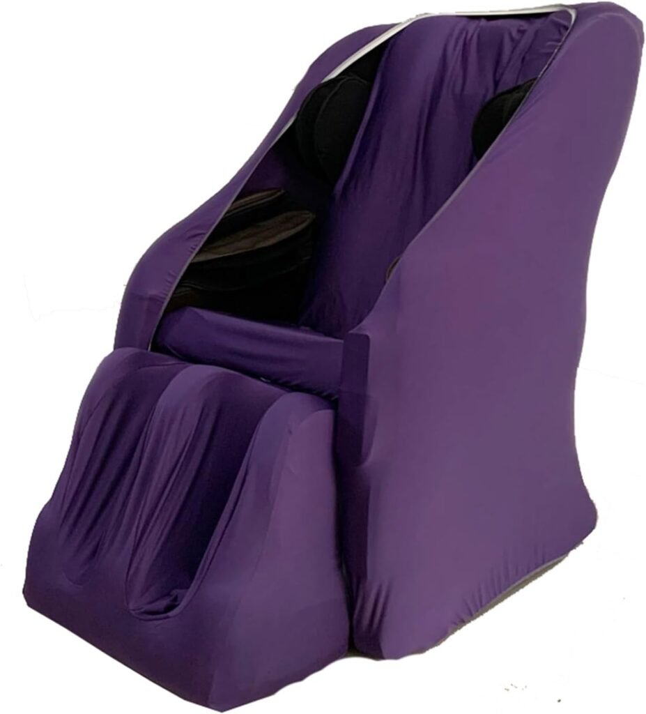 Massage Chair Cover, Full Body Zero Gravity Chair Covers Machine Washable Stretch Fabrics Recliner Wing Chair Slipcovers for All Types of Massage Chairs,Black,Package 1