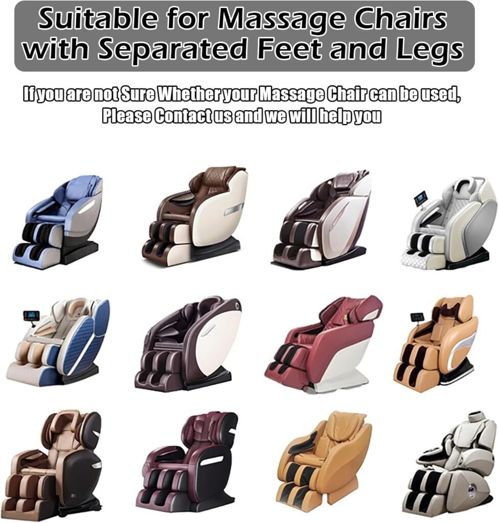 Massage Chair Cover Stretch Fabric Zero Gravity Recliner Chair Cover, Full Body Shiatsu Massage Chair Cover, for All Types of Massage Chairs,Gray