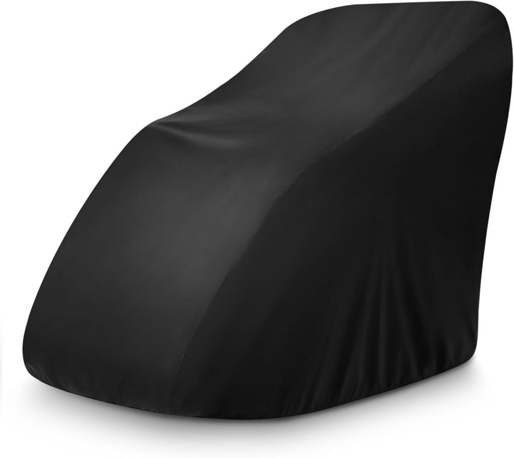 Massage Chair Cover Waterproof, Zero Gravity SL-Track Shiatsu Massage Recliner Chair with Body Scan, Airbags, Foot Rollers, Deep Yoga Stretch, Heating (U1-Black