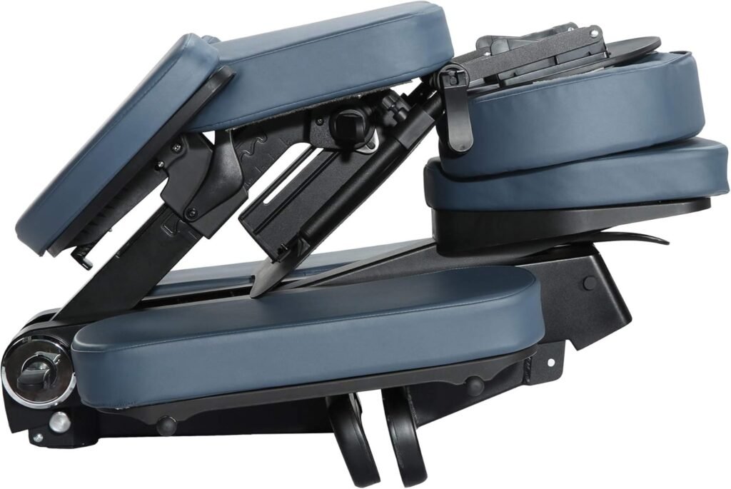 Master Massage MM-143 Gymlane Portable Massage Ergonomically Designed with 2-Inch Foam Cushioning, Multiple Configurations, Supports up to 600lbs-Portable Tattoo Chair, Royal Blue