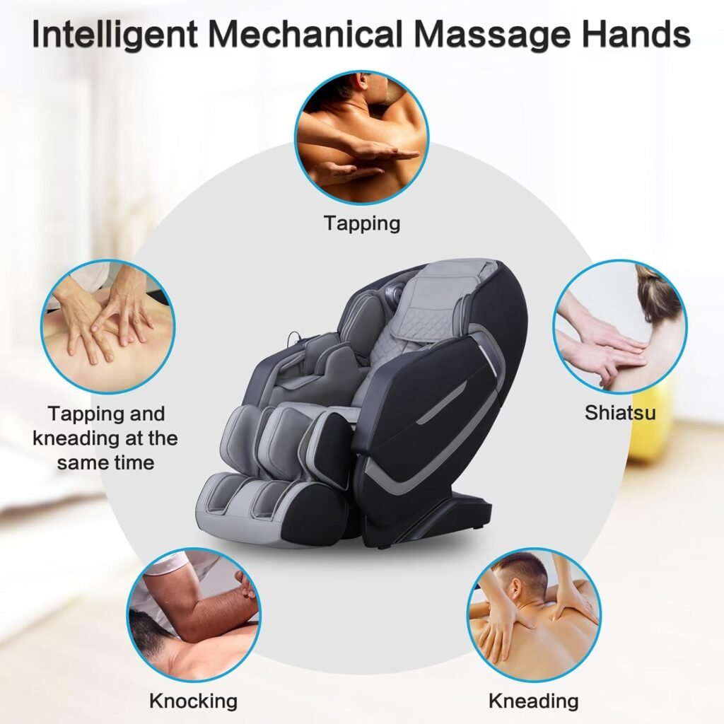 MERITLIFE 4D Massage Chair Full Body (Black)