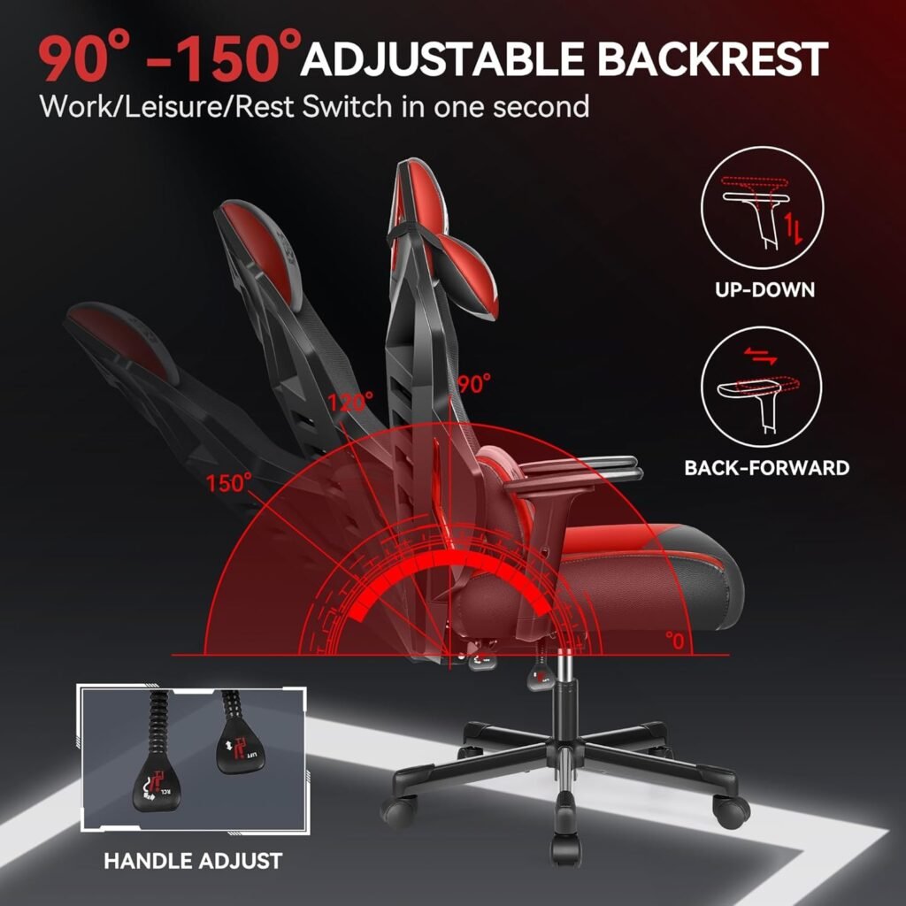 Onegame Video Gaming Chair Breathable Computer Racing Style Swivel Chair Adjustable Backrest Ergonomic Pc With Lumbar Su 1 1024x1024