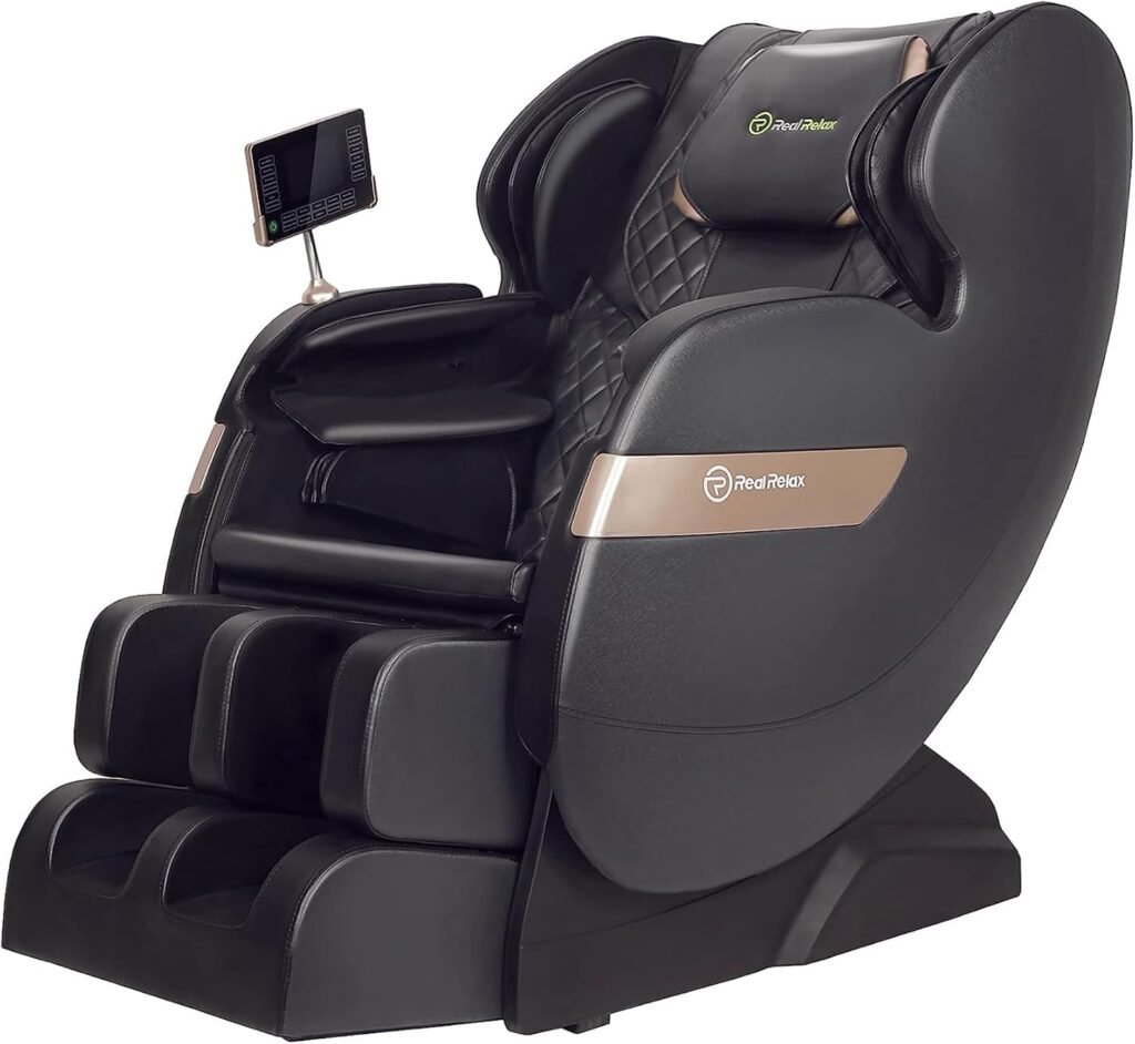 Real Relax 2024 Massage Chair Full Body Airbag Dual Core S Track Zero Gravity With App Control And Heat Function Fit Off 1024x942