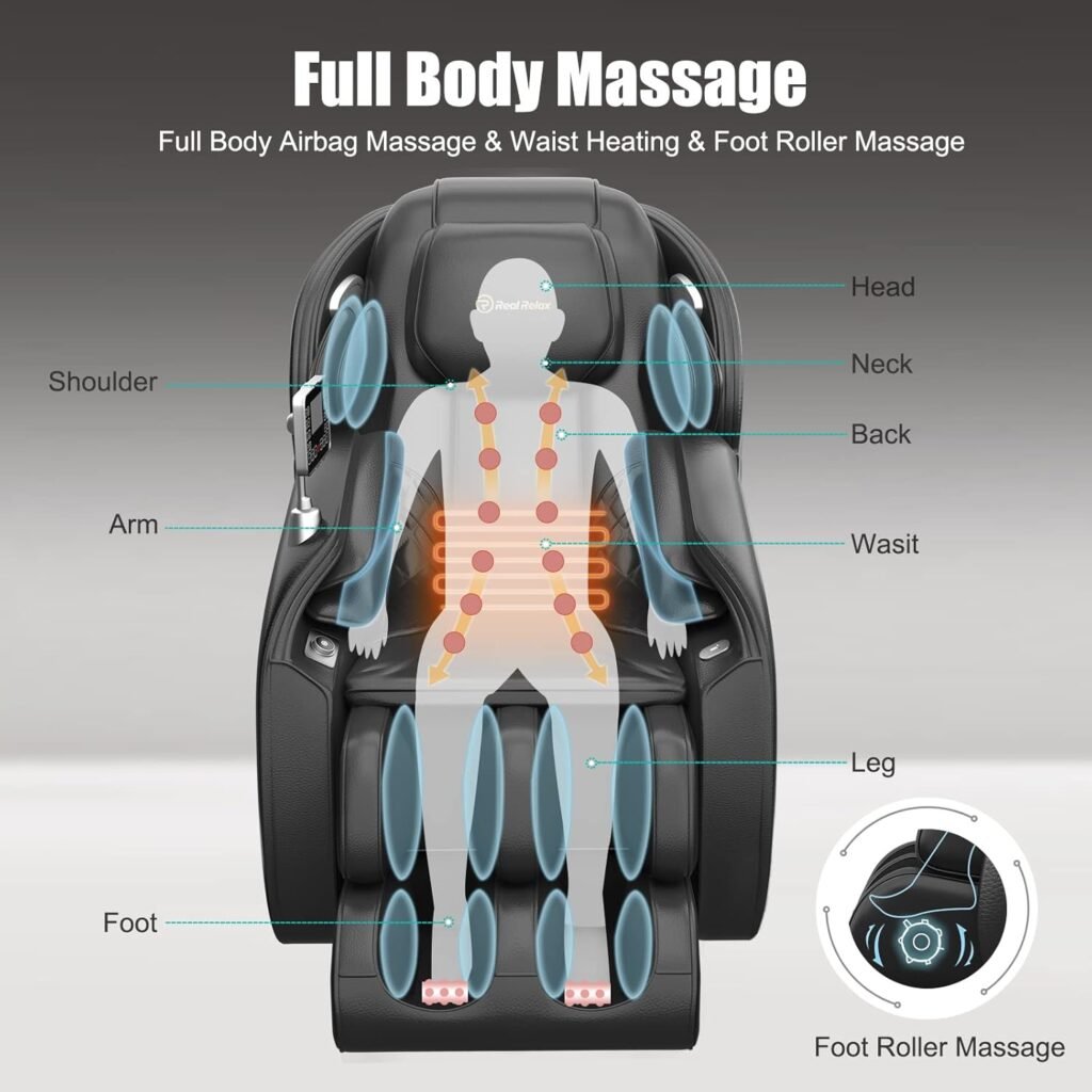 Real Relax Couples Massage Chair Favor-05 Black + Favor-06 Black