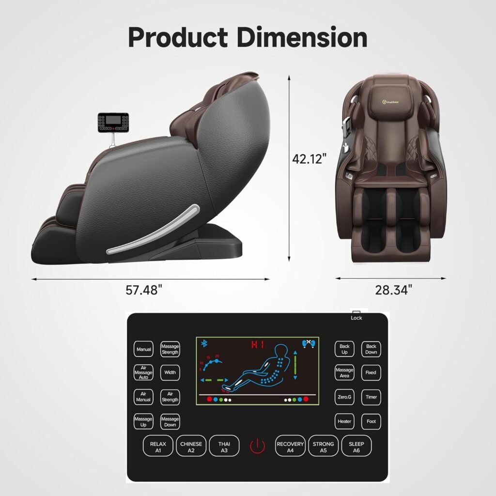 Real Relax Elderly Couples Massage Chair Favor-05 Black + Favor-06 Brown