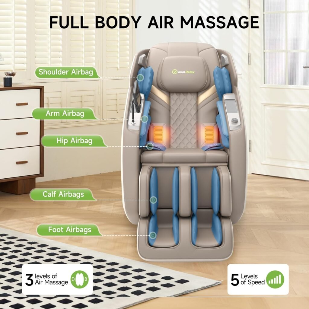Real Relax Massage Chair Favor 07 Brown Massage Chair PS5200 Brown