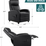 Recliner Chair Living Room Chairs Massage Recliner Chairs Adjustable Theater Chairs Padded Seat Backrest Pu Leather Winb 1 150x150