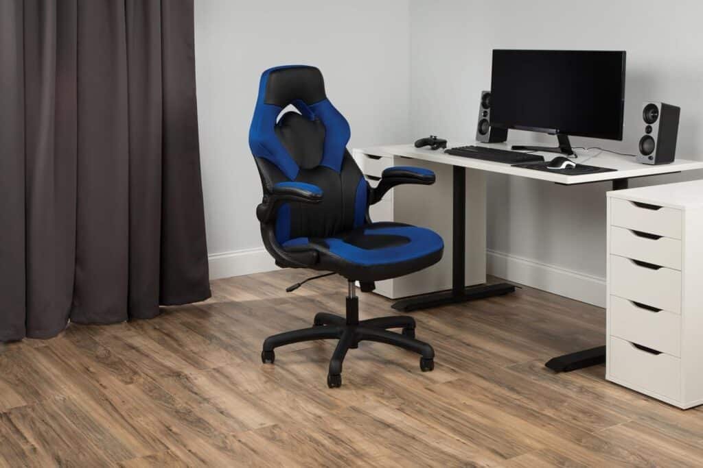 RESPAWN 3085 Gaming Chair - Gamer Chair and Computer Chair, Office Chair with Integrated Headrest, Gaming Chair for Adults, Adjustable Tilt Tension  Tilt Lock - Grey