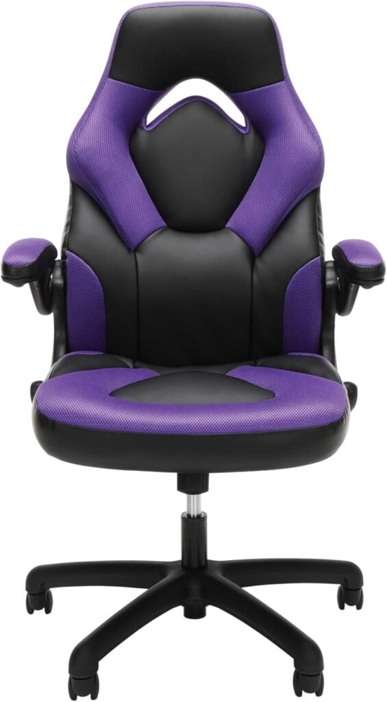 RESPAWN 3085 Gaming Chair - Gamer Chair and Computer Chair, Office Chair with Integrated Headrest, Gaming Chair for Adults, Adjustable Tilt Tension  Tilt Lock - Grey