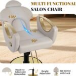 Salon Chair Reclining Salon Chair For Hair Stylist Hair Styling Chair With Heavy Duty Hydraulic Pump 360 Degrees Swivel 1 2 150x150