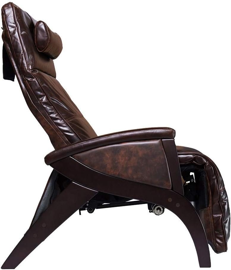 Svago ZGR Newton SV-630 Dual Power Infinite Position Zero Anti Gravity Recliner Chair with Heat and Air Massage - Chestnut Mahogany Top Grain Leather