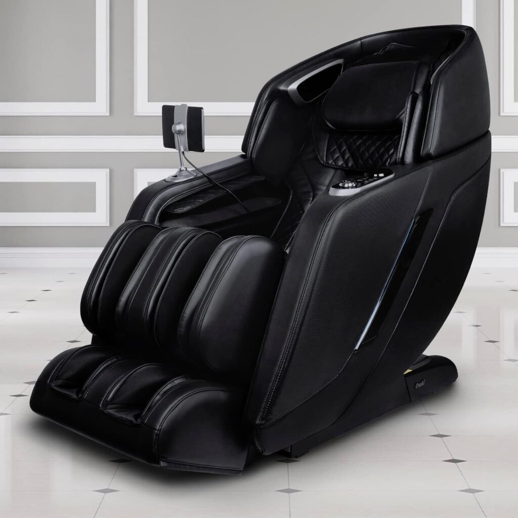 Titan 4D Ultima | Black | Massage Chair | Full Body Air Bag Massage | Zero Gravity Reclining | SL-Track 4D Massage | Foot Roller | Touchscreen Controller | Space Saving Technology