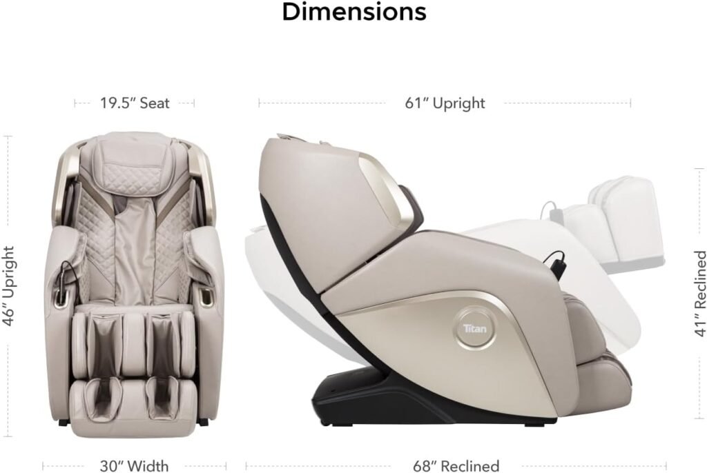 Titan Osaki 3D Elite | Black | Full Body Massage Chair | Zero Gravity Function | Multiple Massage Techniques| Intelligent Voice Control | Specialized Foot  Calf Roller | Voice Recognition