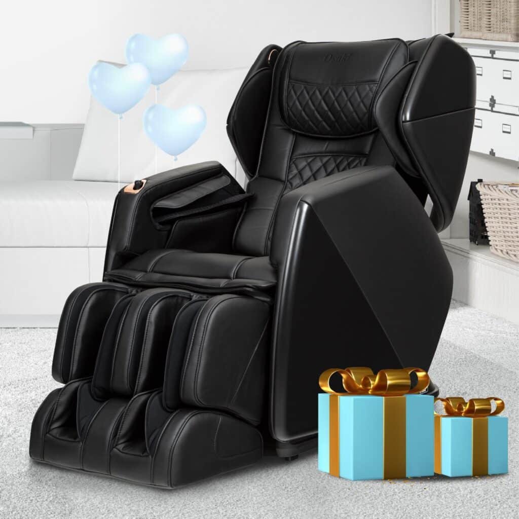 Titan Osaki OS-Soho II | Black | Massage Chair | J-Track 4D Massage | Smart Computer Body Scanning | Zero Gravity Reclining | Space Saving | Foot Roller | Calf Heating