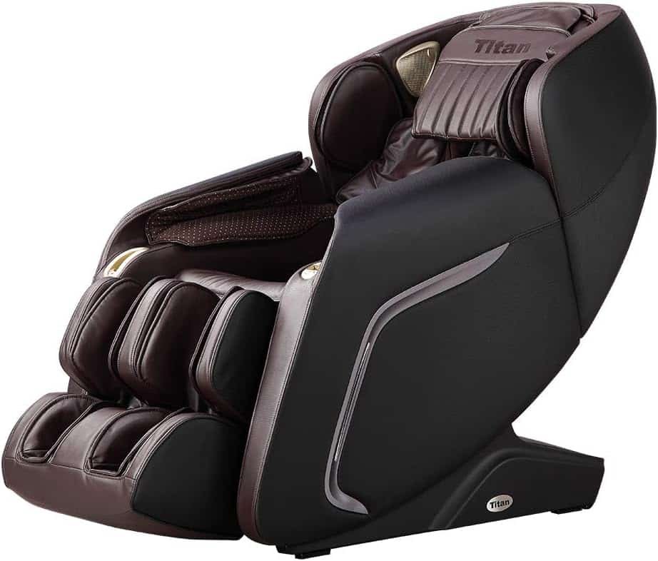 Titan TP-Cosmo Full Body Massage Chair SL-Track Massage Air Massage  Back Heating Voice Control Space Saving (Taupe)
