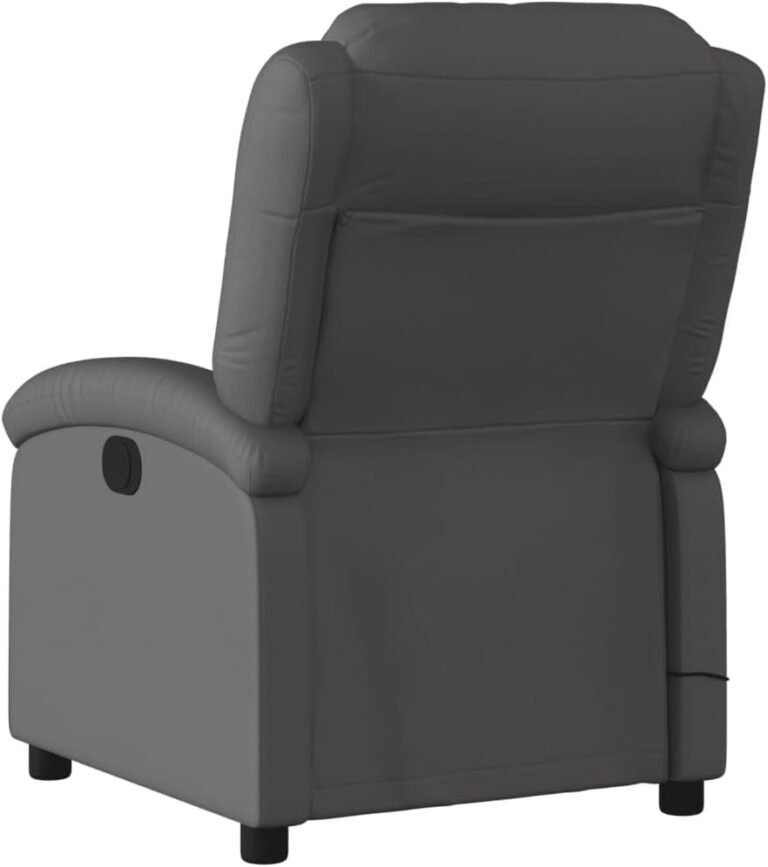 Gray Real Leather Recliner Chair Review