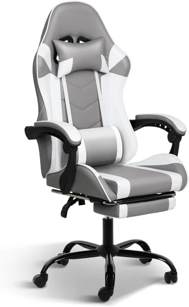 White Gaming Chair with Footrest Review