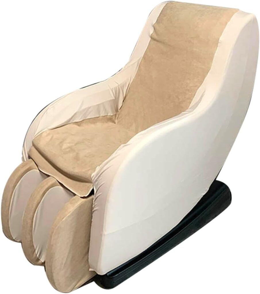 Zero Gravity Single Recliner Chair Dustproof Protector Cover Wear-Resistant Dust Proof Cover for Lift Chair Recliner for Protecting Massage Chairs,Beige + Beige