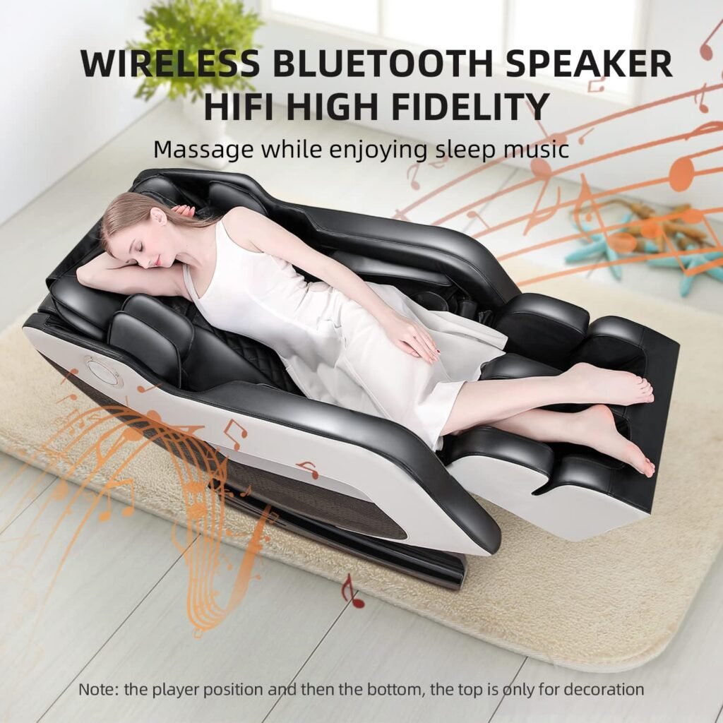 2022 New Massage Chair,Zero Gravity Massage Chair Full Body Massage and Shiatsu Recliner with Bluetooth, Hip Heating, Foot Massage and Air Massage System for Home Office…