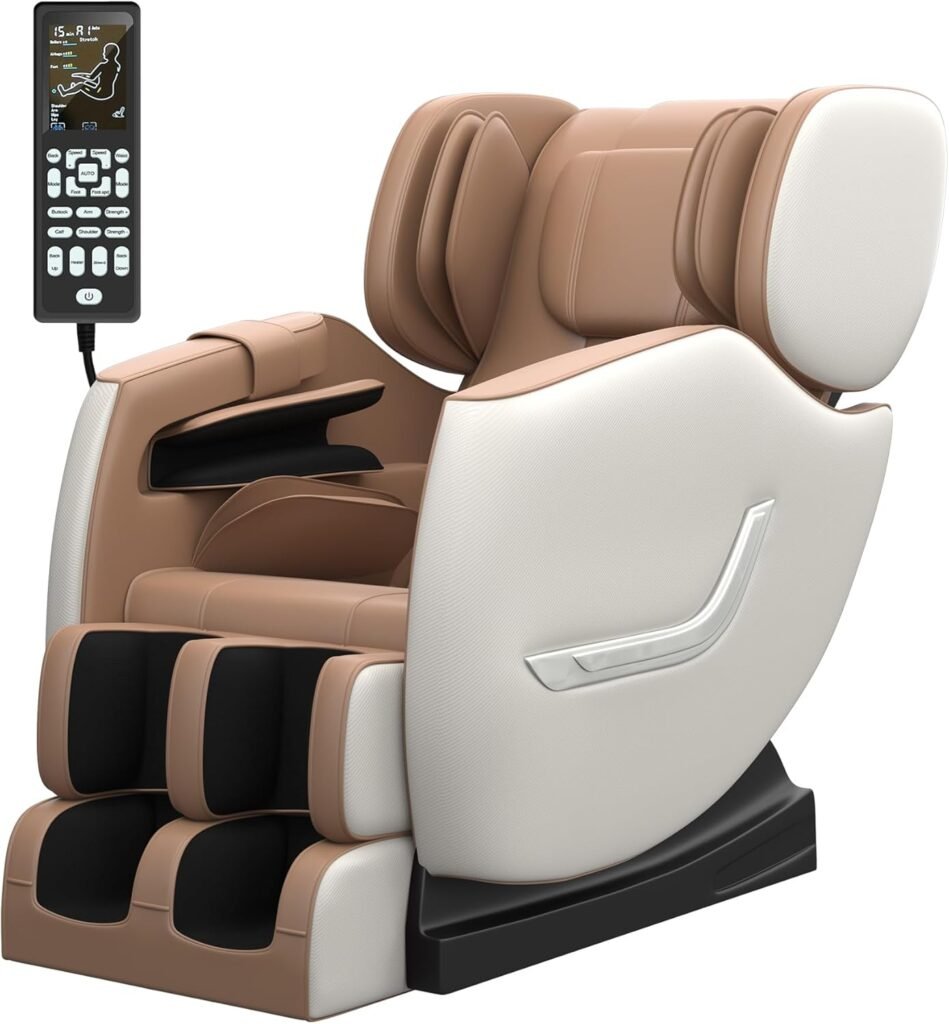 2024 Massage Chair Full Body Zero Gravity Massage Chair With 8 Fixed Massage Rollers 6 Auto Modes Waist Heated Bluetooth 949x1024