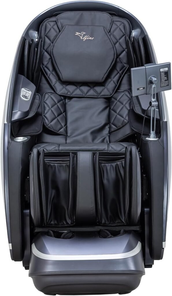 Alfine A688 Heaven Duet Massage Chair-4D  3D Dual-Mechanism Zero Gravity Recliner with Yoga Stretch and Electric Automatic Footrest Extension-Full Body Relaxation (Black)