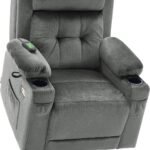 Mcombo Small Dual Motor Power Lift Recliner Chair With Massage And Heat For Petite Elderly People Adjustable Headrest In 1 150x150