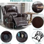 Meetwarm Massage Swivel Rocker Recliner With Heat And Vibration Manual Glider Rocking Recliner Chair 360swivel Lounge Re 1 150x150