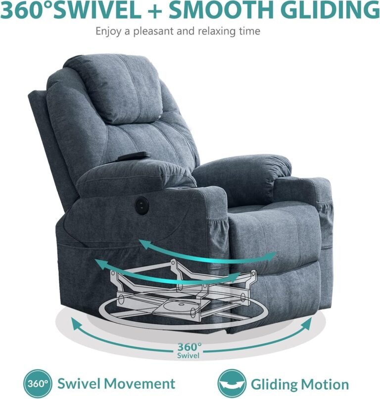 MEETWARM Swivel Rocker Massage Recliner Review