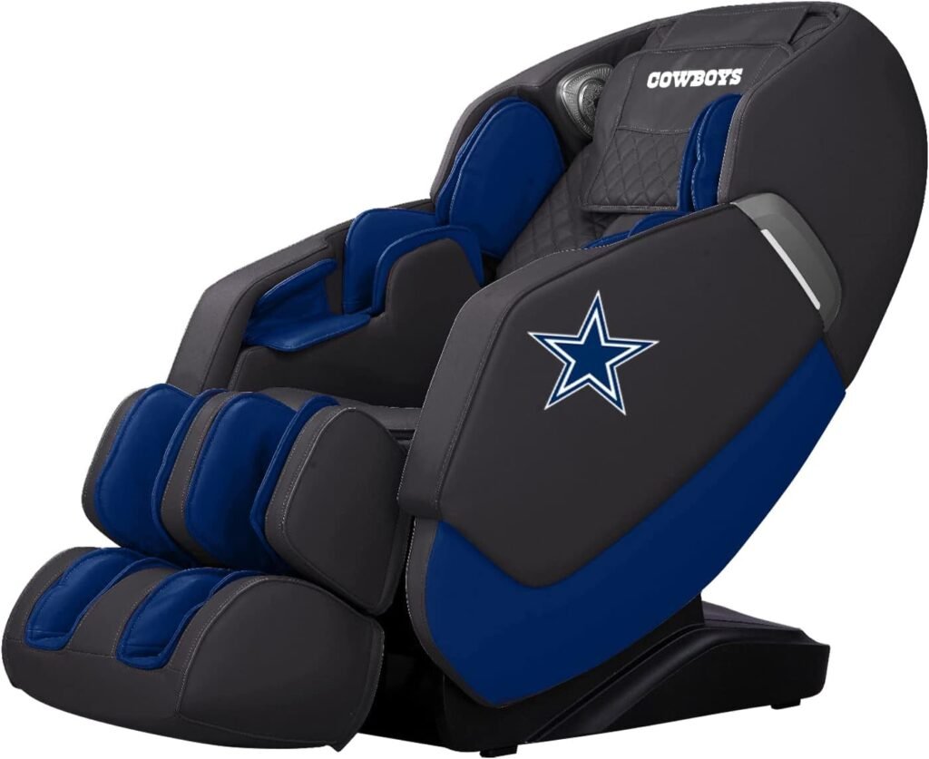 PayLessHere NASCAR Full Body Massage Chair,Zero Gravity Electric Shiatsu Massage Chair Recliner with Heat Therapy Foot Roller SL-Track Stretch Vibrating Wireless Bluetooth Speaker,Black (DAL, Black)