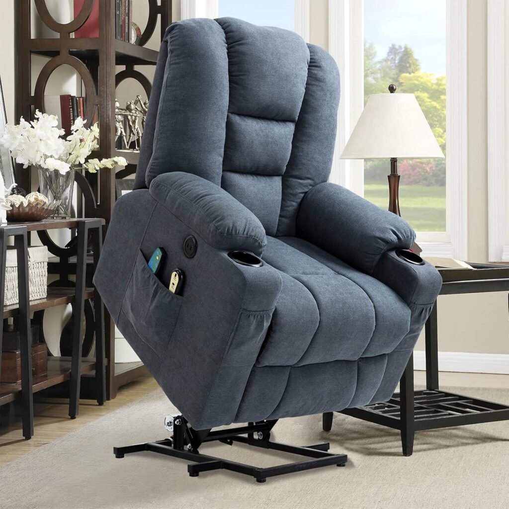 Power Lift Recliner Chair For Elderly Electric Massage Heated Recliner Chair Faux Leather Lift Chair With 2 Remote Contr 3 1024x1024
