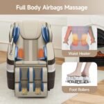 Real Relax Full Body Massage Chair Zero Gravity Massage Recliner Chair With 6 Auto Modes Full Body Airbags Bluetooth Fit 3 150x150