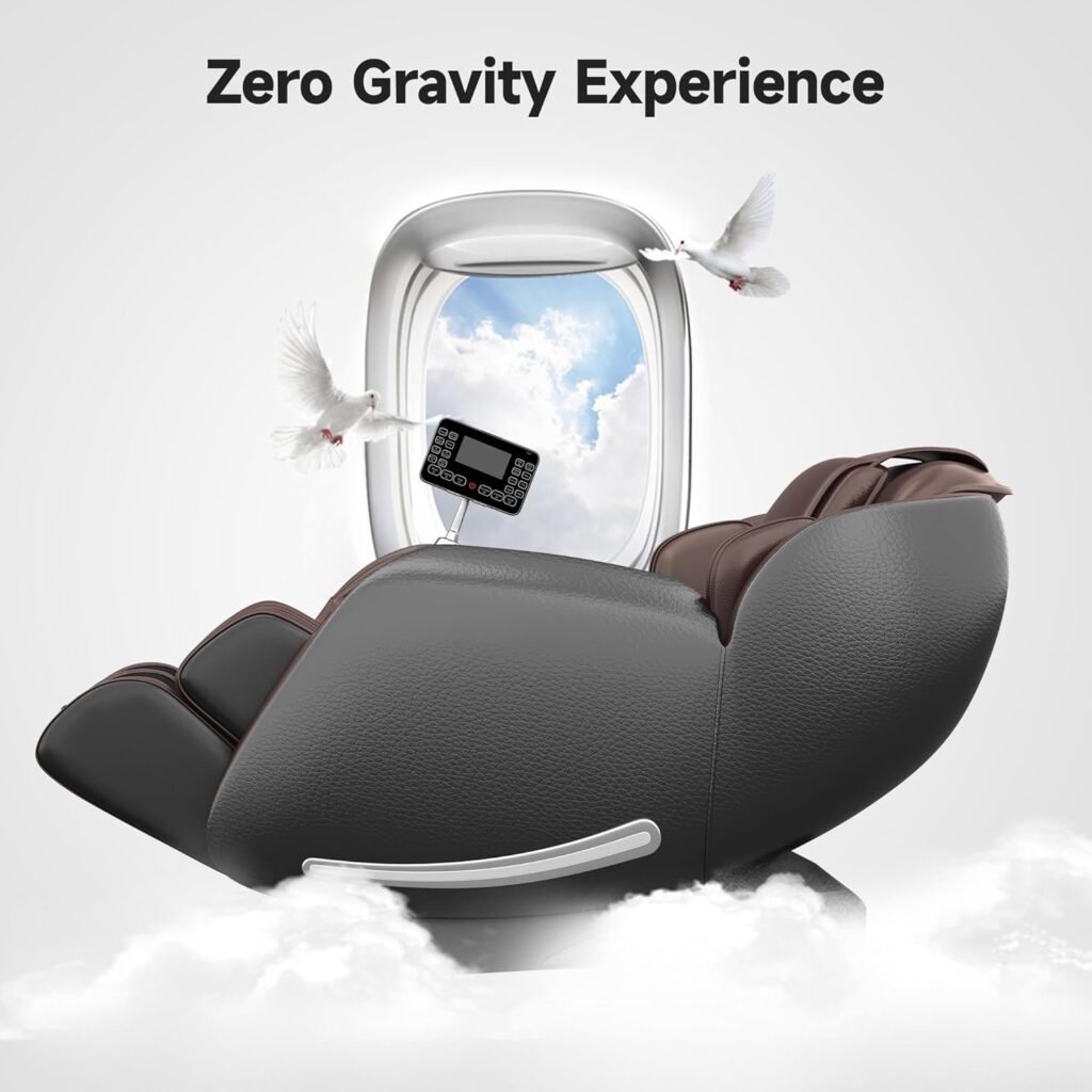 Real Relax Massage Chair PS5200 Black + Favor-06 Brown