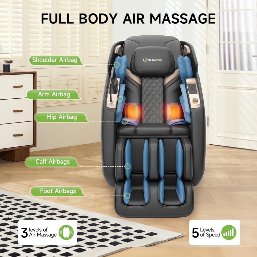 Real Relax Massage Chair Ps5200 Black Massage Chair Favor 07 Brown 3 1024x1024