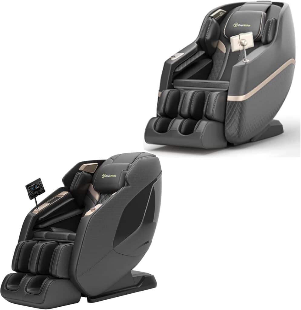 Real Relax Massage Chair PS5200 Black Massage Chair Favor 07 Brown
