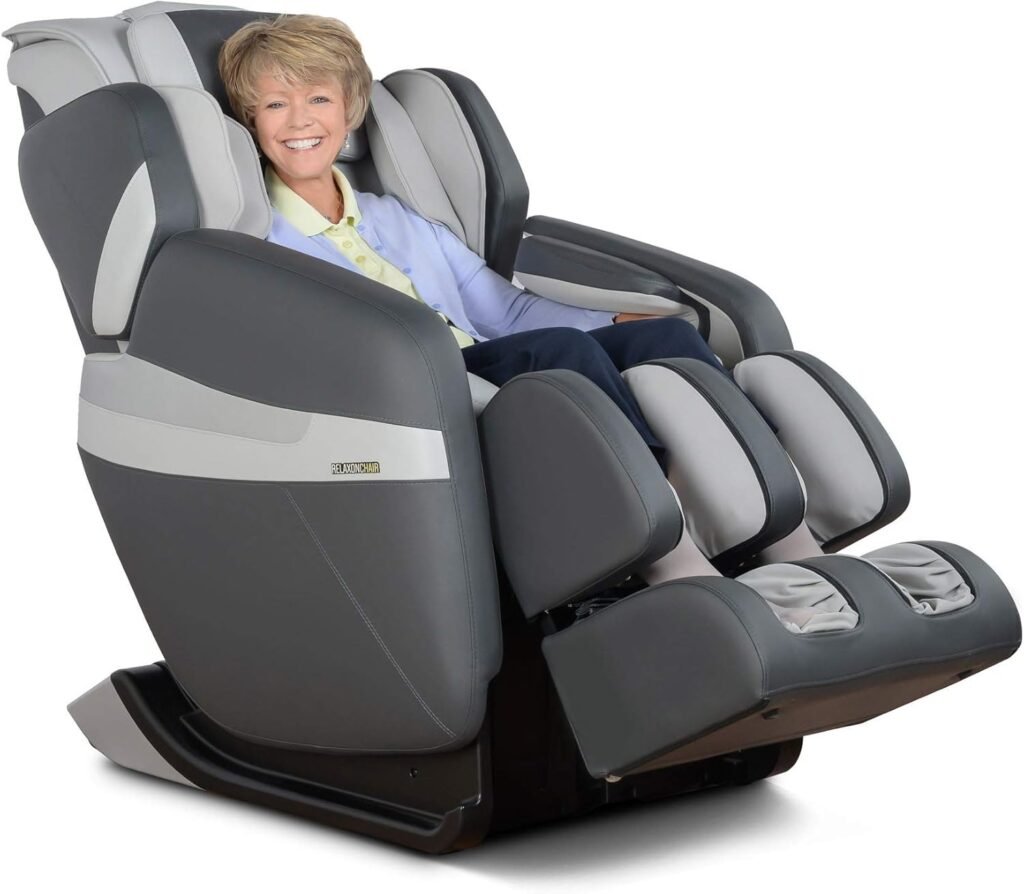 RELAXONCHAIR [MK-Classic Full Body Zero Gravity Shiatsu Massage Chair with Built-in Heat and Air Massage System (Brown)